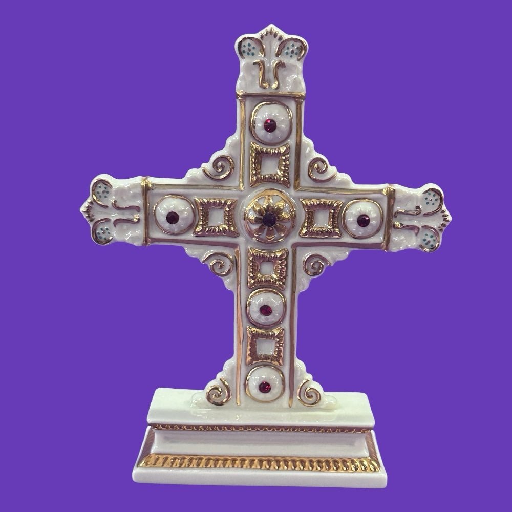 Renaissance  Porcelain Cross Figure by Lenox Elegant Cross Collection RETIRED! | Finer Things Resale