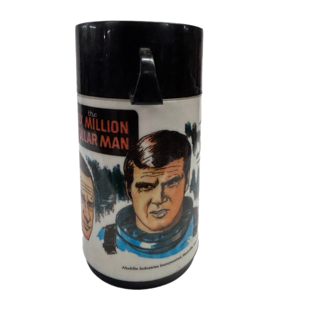 Six Million Man Bionic Man Lunch Box Thermos Bottle Aladdin VINTAGE 1974