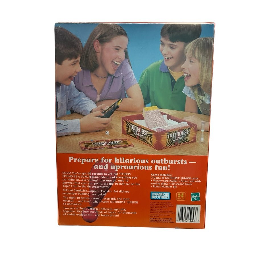 Outburst Junior Game Hasbro Parker Brothers 1999 | Finer Things Resale
