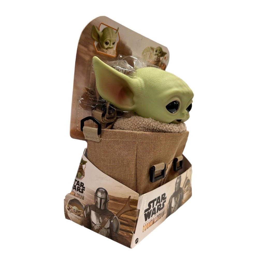 Star Wars The Mandalorian The Child Baby Yoda 11" Talking Plush in Satchel Grogu | Finer Things Resale