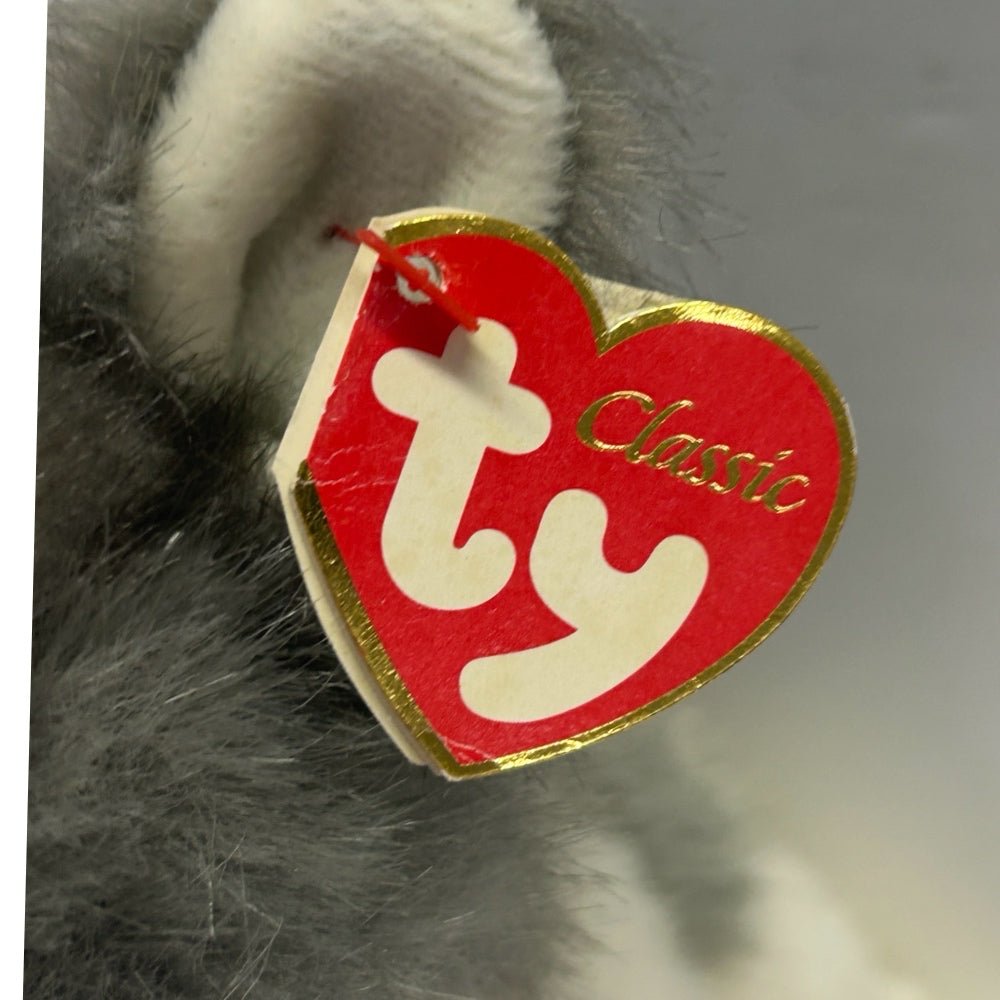 TY Classic Boomtown Husky Wolf Dog Plush Stuffed Animal with tag 2007 | Finer Things Resale