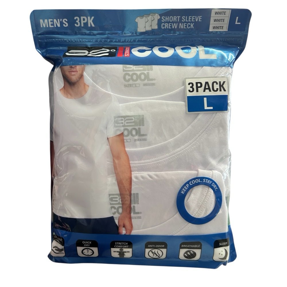 32 Degrees short sleeve crew neck 3 pack t-shirts SIZE LARGE BRAND NEW! | Finer Things Resale