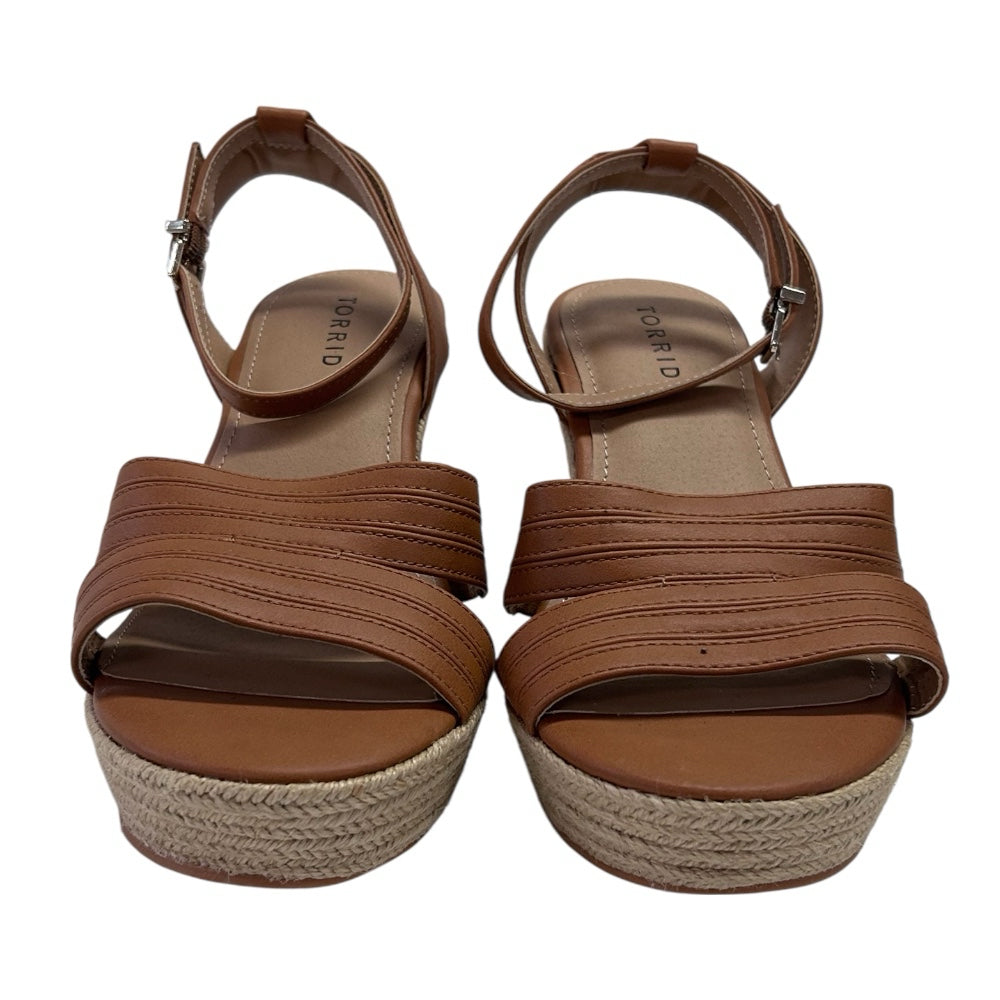 Torrid Cutout Espadrille Platform Sandals SIZE 8.5 W