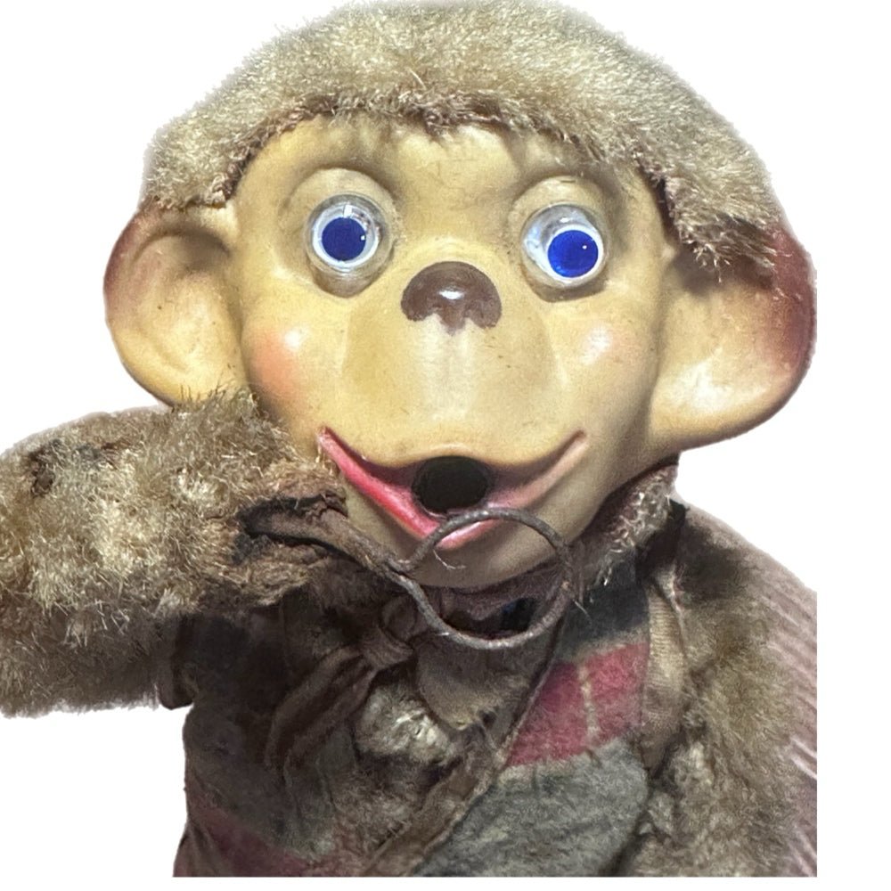 Rock Valley Bubble Blowing Monkey Battery Operated Tin Toy 1950's Japan | Finer Things Resale