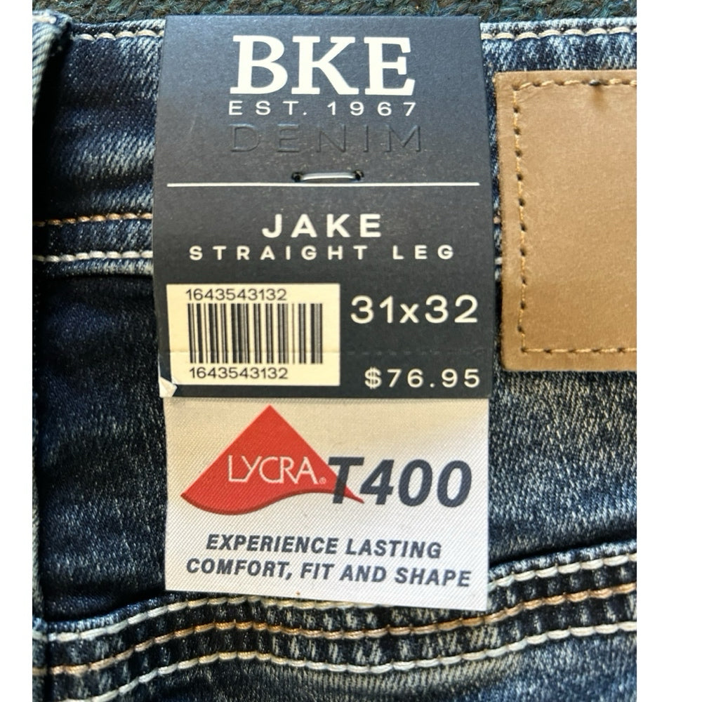 BKE Jake Straight Leg Jeans SIZE 31x32 BRAND NEW!