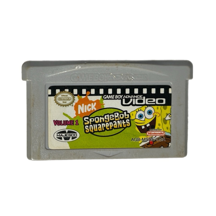 Spongebob SquarePants Volume 1 Game Boy Advance GBA Video Cartridge 2004 Rated E