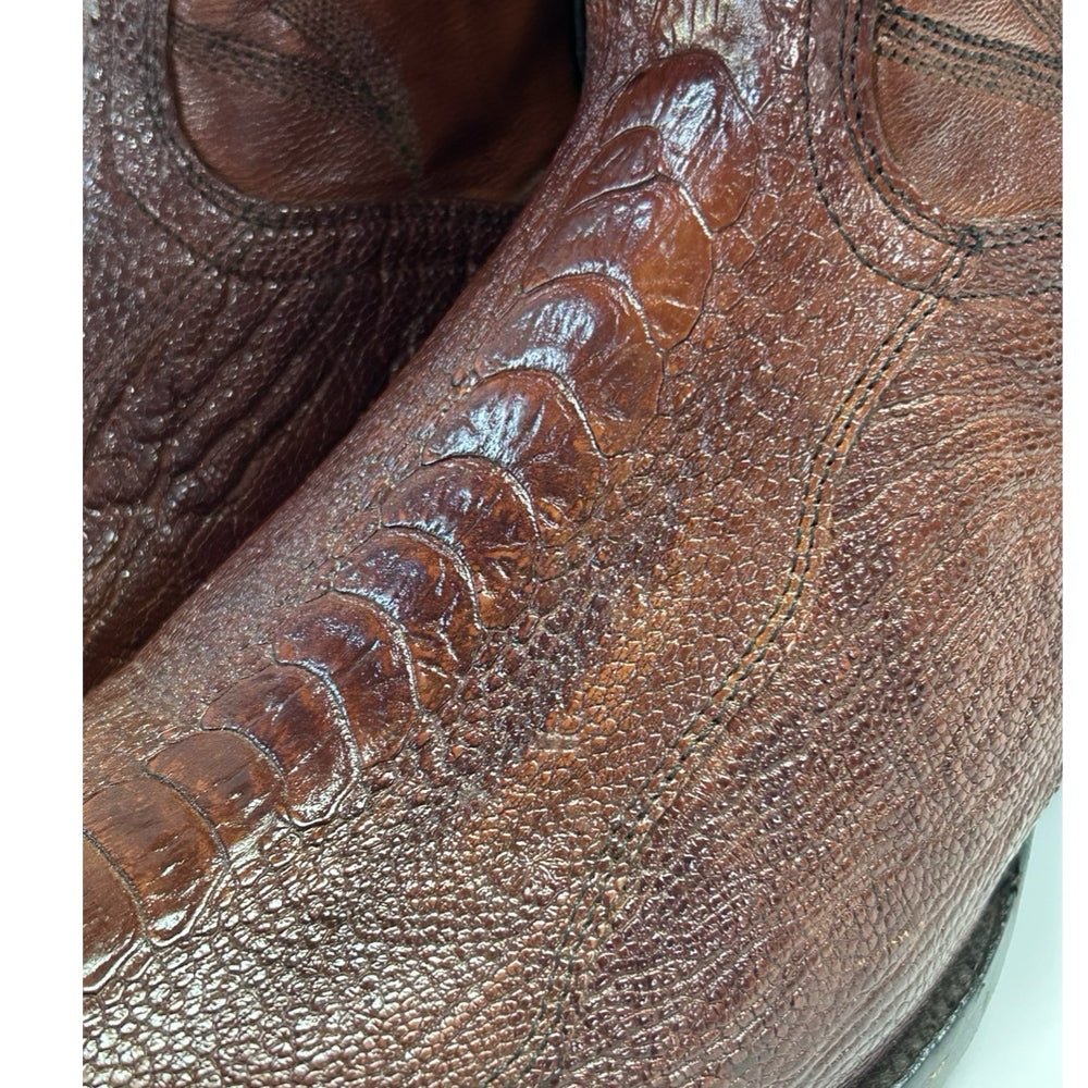 Dan Post Ostrich Leg Western Cowboy Boots 26636 SIZE 11 D | Finer Things Resale