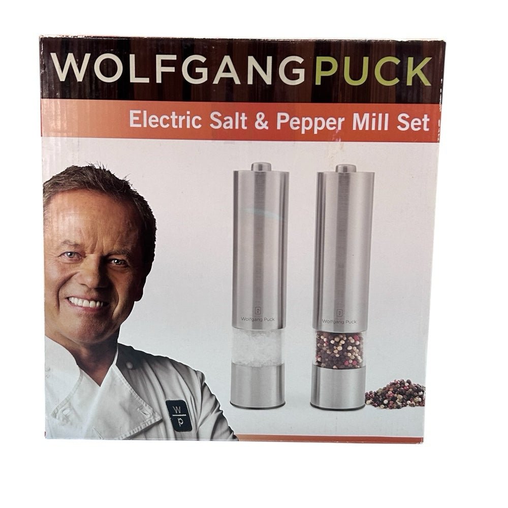 Wolfgang Puck Electric Salt & Pepper Mill Set NEW! | Finer Things Resale