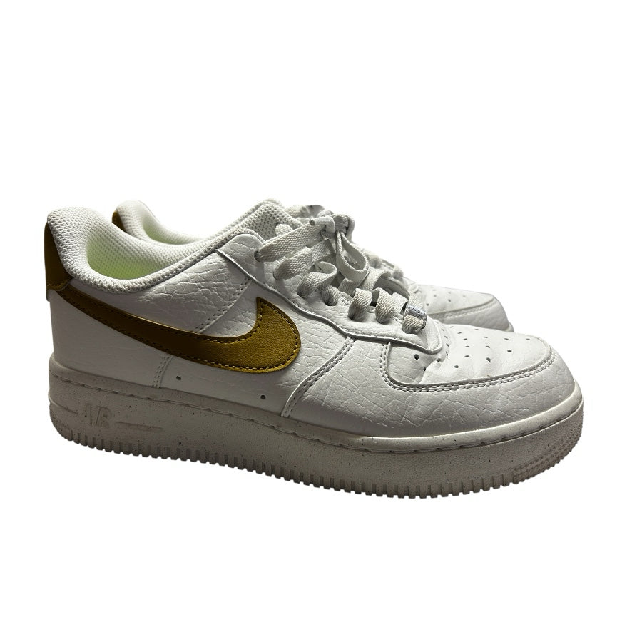 Nike Air Force 1 Low '07 SE Next Nature Summit White Bronzine Sneakers SIZE 6.5 | Finer Things Resale