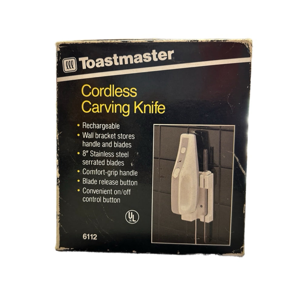 Toastmaster Cordless Carving Knife #6112 Vintage!