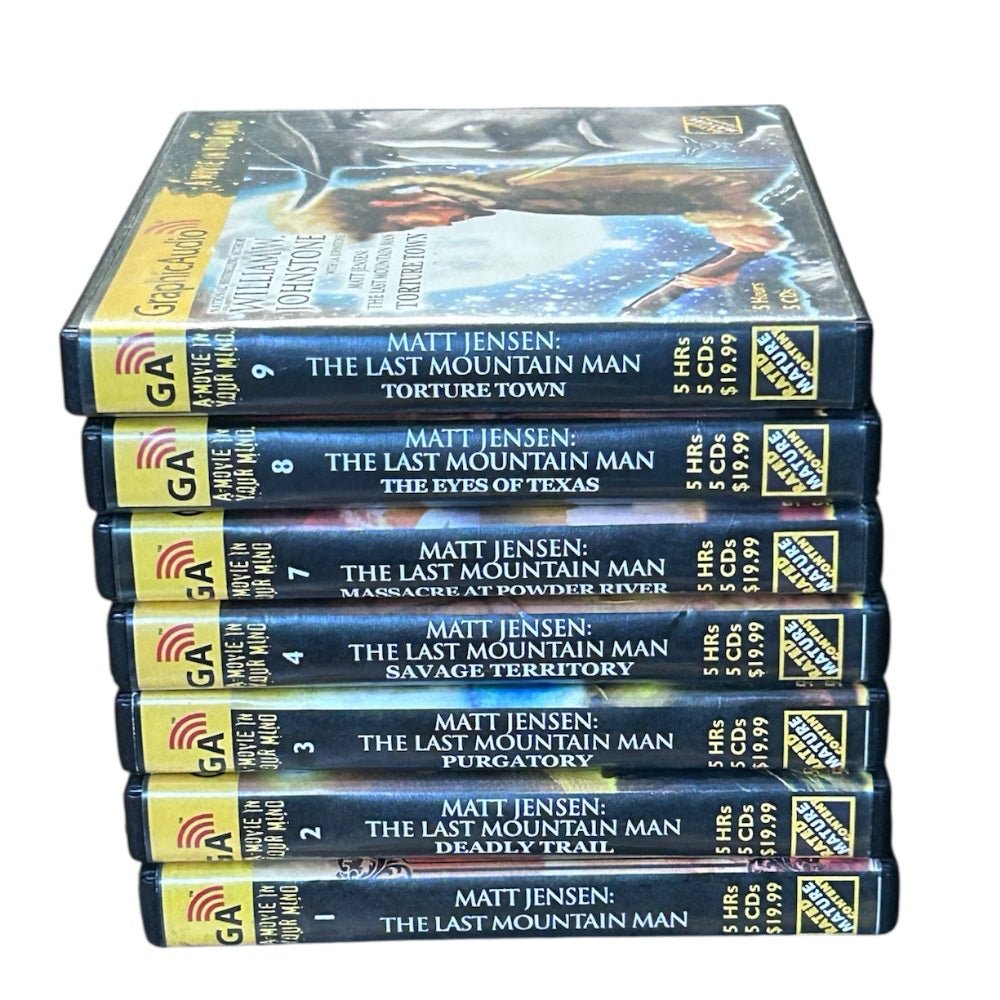 Matt Jensen  Last Mountain Man Series William W Johnstone GraphicAudio Set of 7 | Finer Things Resale