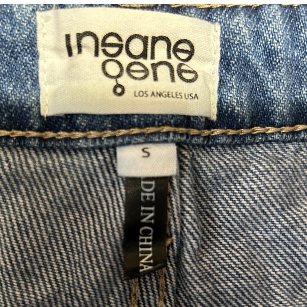 Insane Oene distressed denim shorts SIZE SMALL | Finer Things Resale