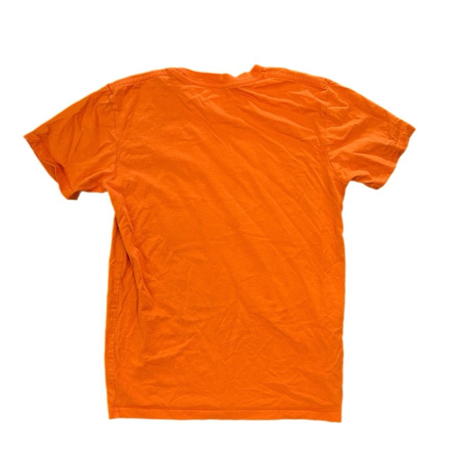 Demolish Ink Miami Tattoo Graphic T-Shirt Orange Eagle Skull MENS SMALL | Finer Things Resale