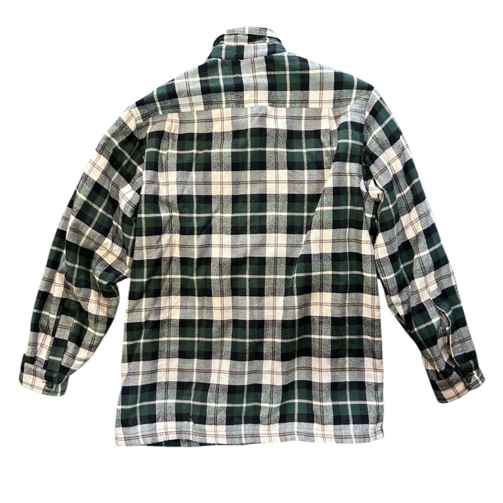 LL Bean plaid flannel long sleeve shacket shirt jacket SIZE MEDIUM | Finer Things Resale