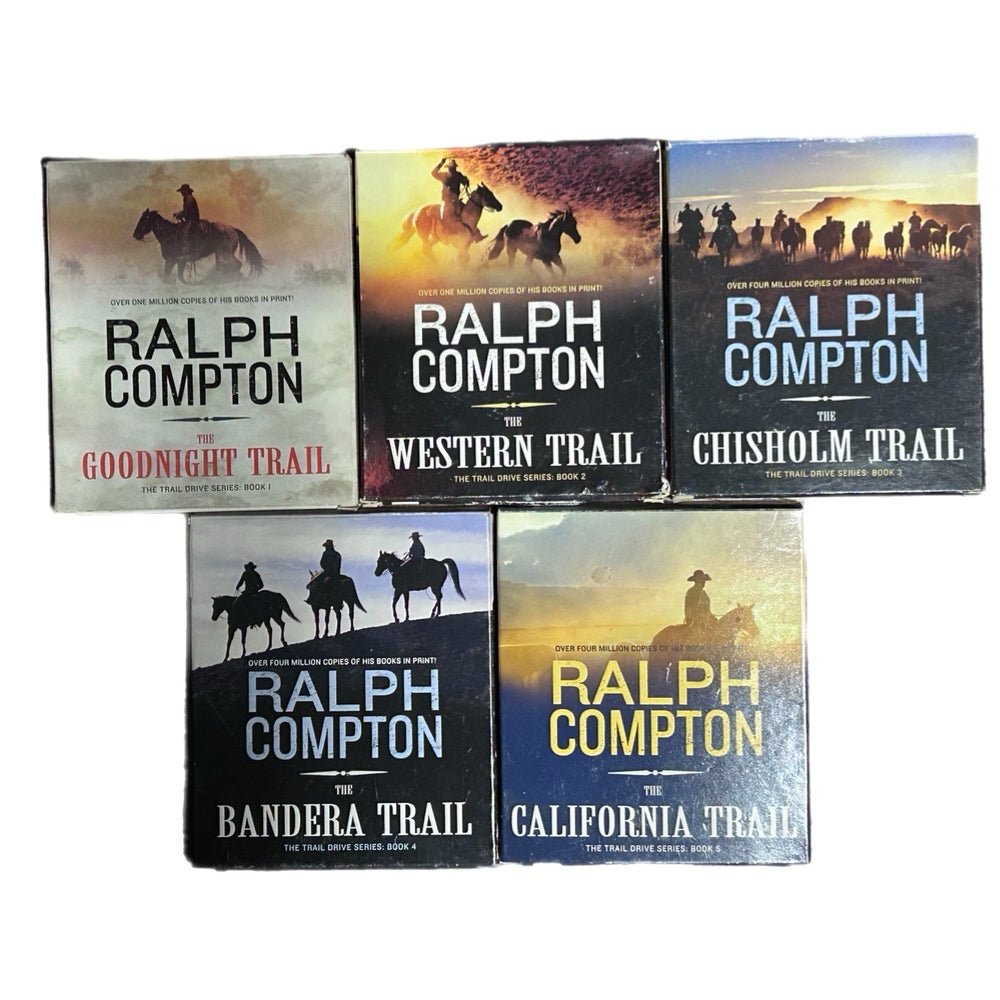 The Trail Drive Series Ralph Compton Audio CD Set  Books 1-5 | Finer Things Resale