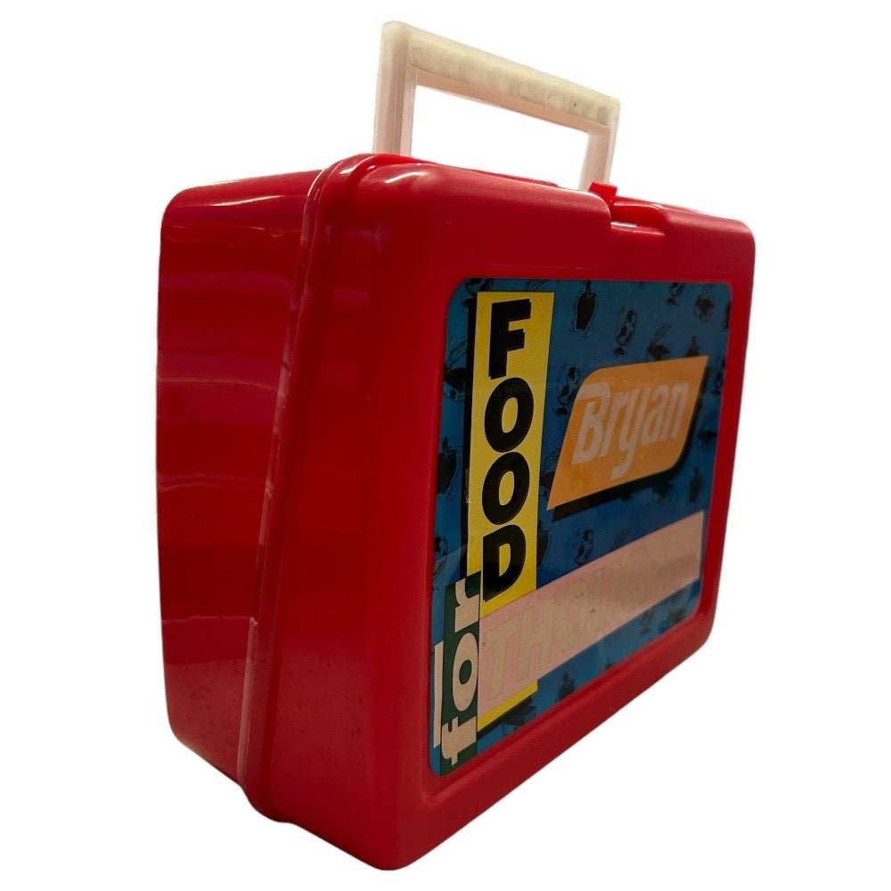 Bryan Food for Thought plastic lunchbox with thermos VINTAGE 1990's | Finer Things Resale