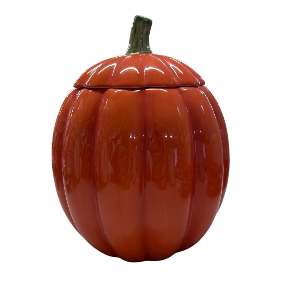 Hallmark Halloween Jack-O-Lantern Pumpkin  Ceramic Cookie Candy Jar RETIRED | Finer Things Resale
