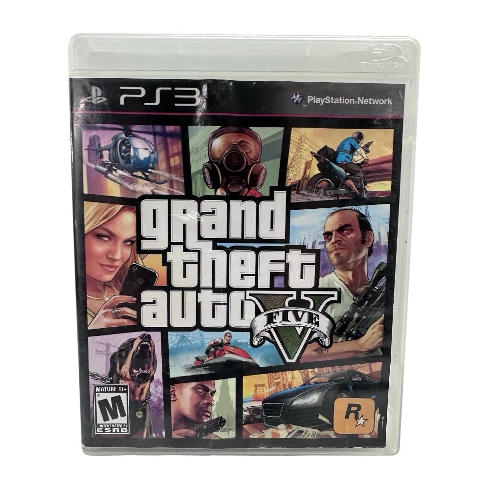 Grand Theft Auto V Five Playstation 3 PS3 game with map GTA 2013 Rated M 17+ | Finer Things Resale