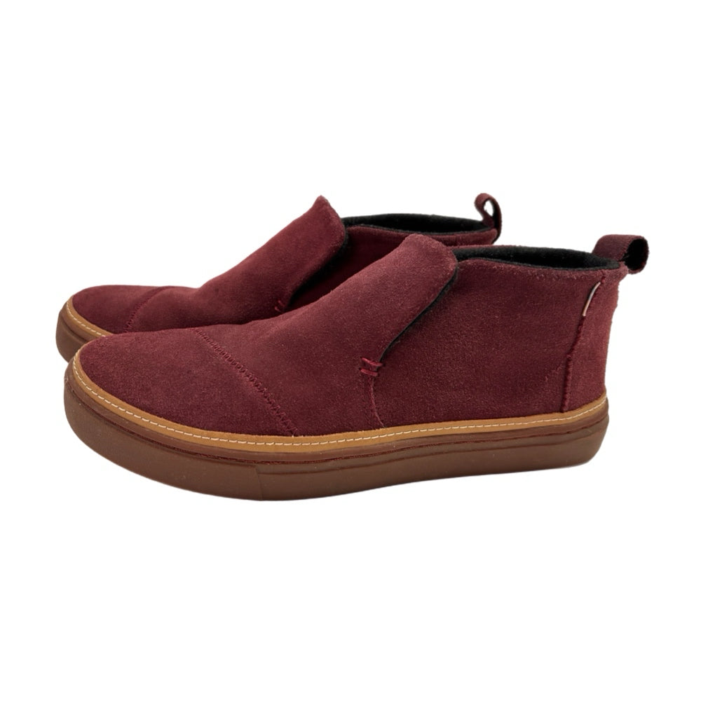 Toms Paxton Mid-Cut Slip On Suede Slipper Boot Shoes SIZE 8.5