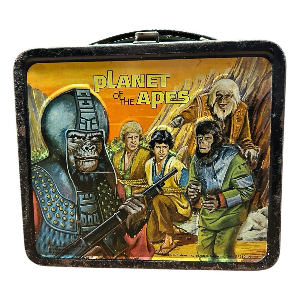 Planet of the Apes Metal Lunchbox with Thermos Aladdin VINTAGE 1974 | Finer Things Resale