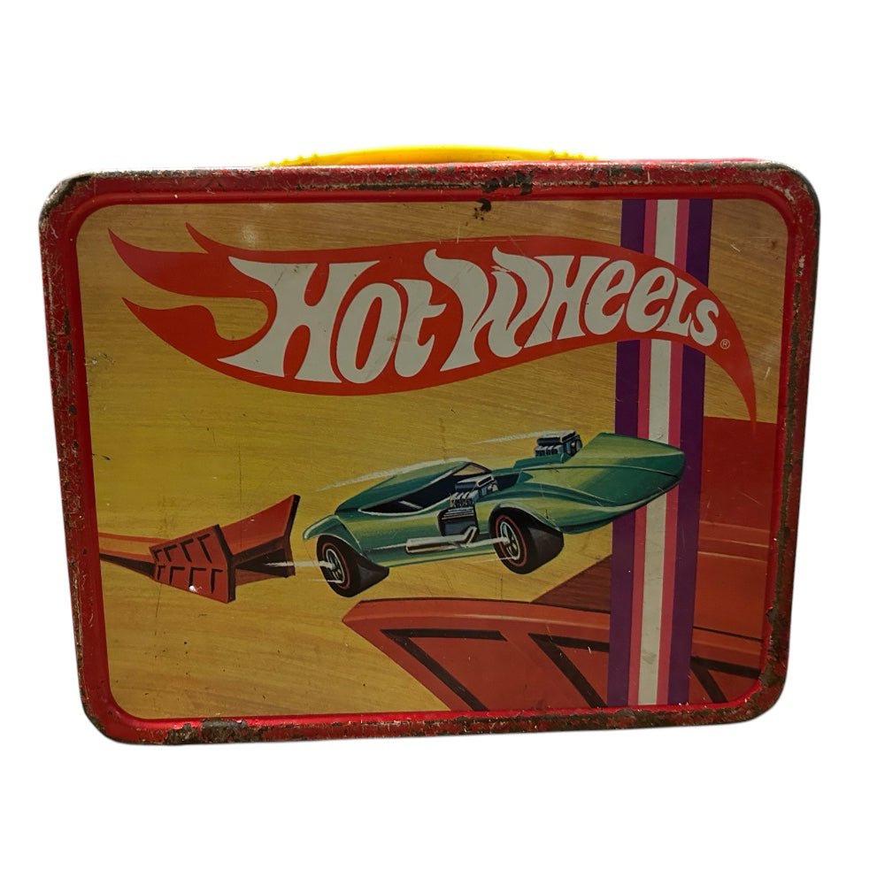 Hot Wheels Red Line Metal Lunchbox with Thermos King-Seeley VINTAGE 1969 | Finer Things Resale