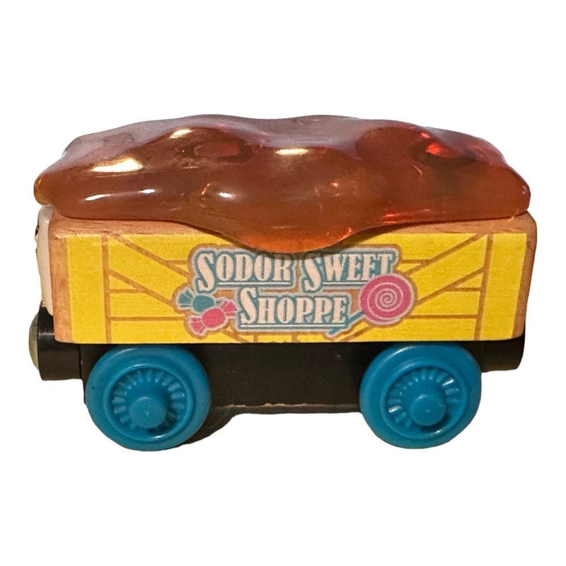 Mattel Thomas & Friends Sodor Sweet Shoppe Caramel Car Wooden Railway Car 2012 | Finer Things Resale