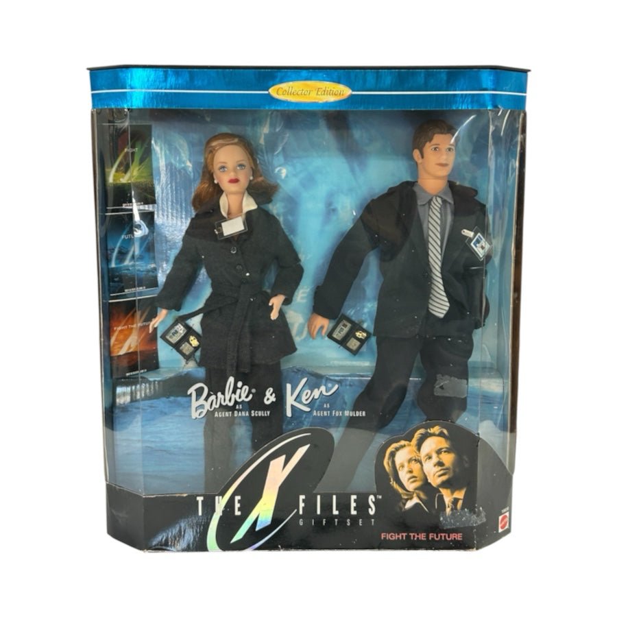 1998 Barbie Ken X-Files Scully Mulder Gift Set Collector #19630 Mattel NRFB | Finer Things Resale