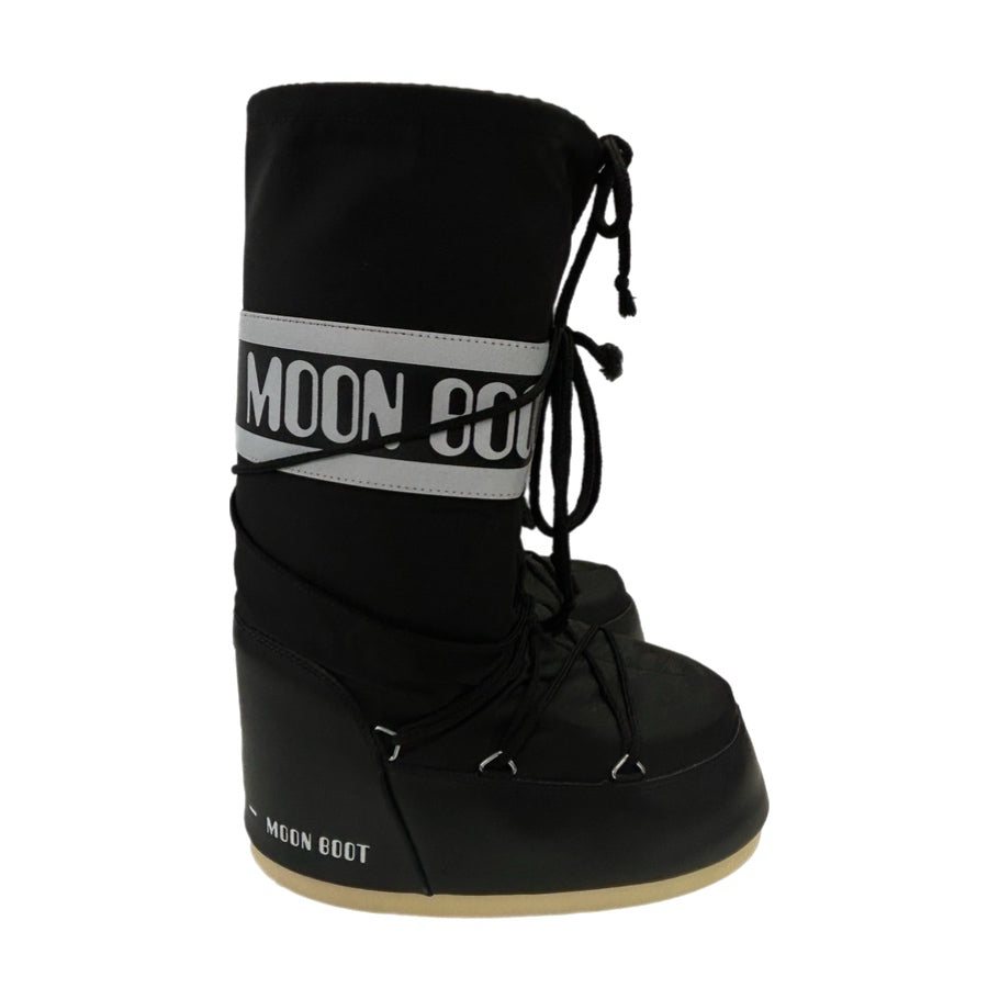 Moon Boot Icon Classic Black Winter Snow Boots W SIZE 10-11.5 | Finer Things Resale