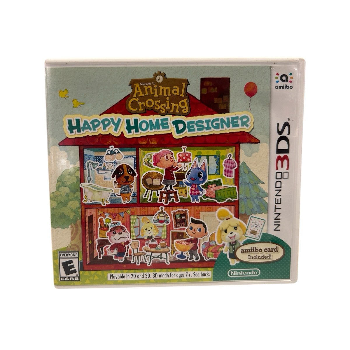 Animal Crossings Happy Home Designer Nintendo 3DS Game CIB Lottie Amiibo Card