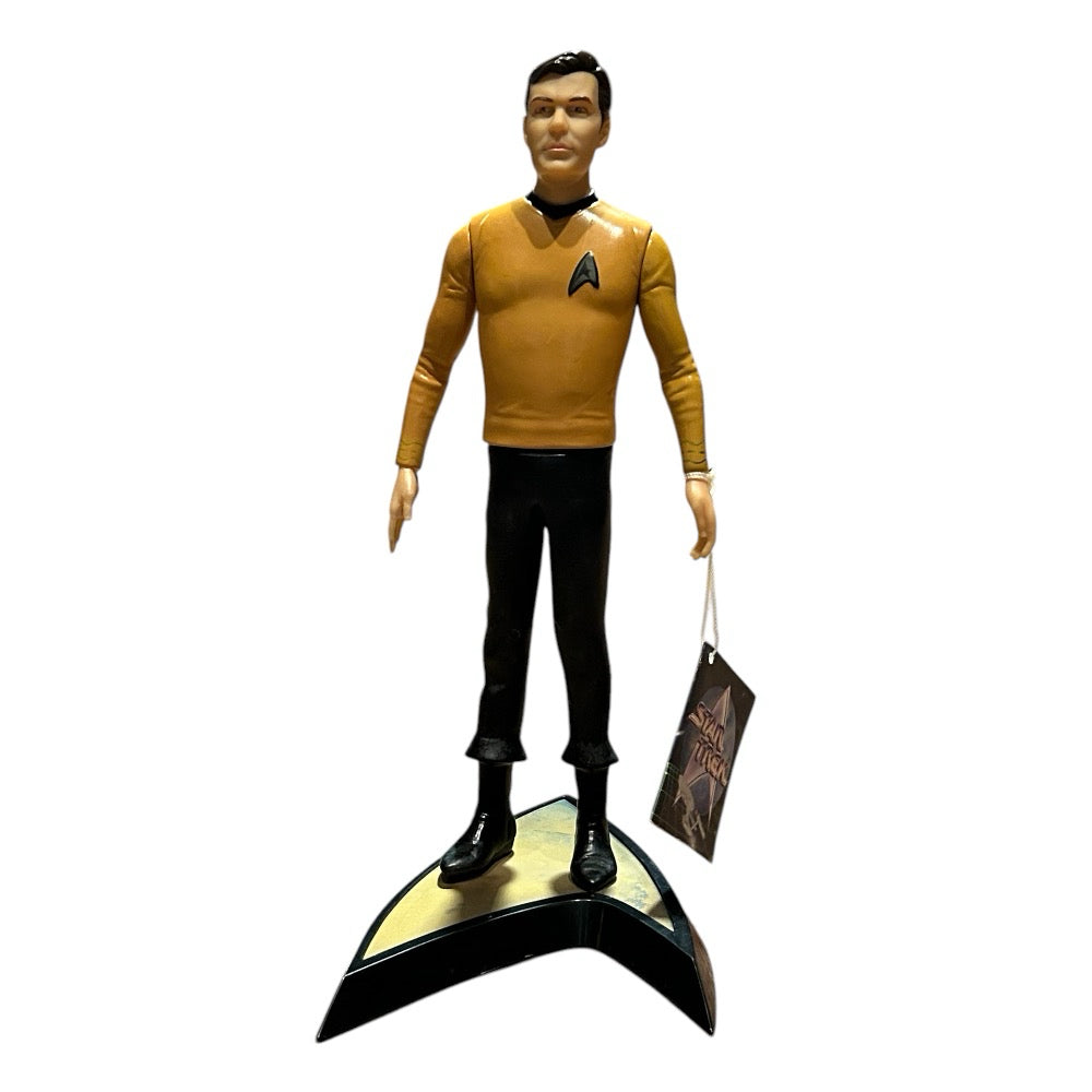 Star Trek Captain James T Kirk 11" action figure & stand Hangtag VINTAGE 1989 | Finer Things Resale