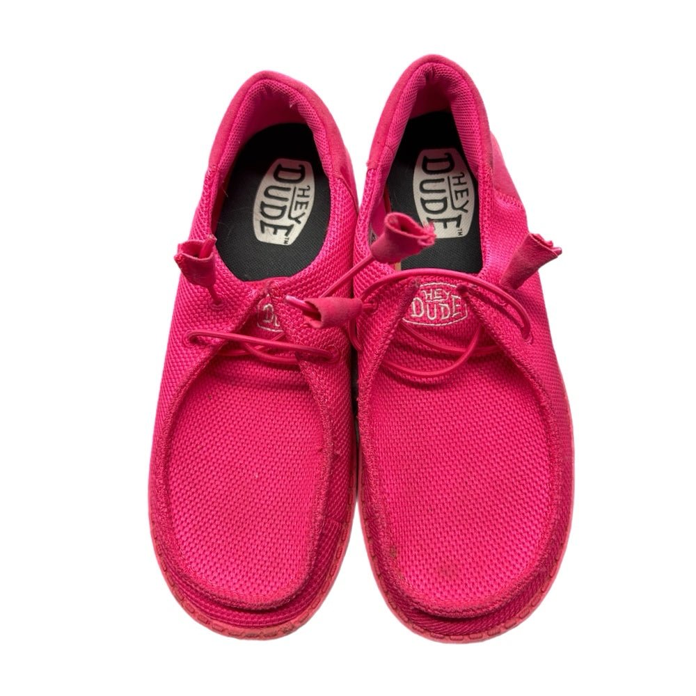 Hey Dude Wendy Funk Mono Electric Pink Slip On Loafers SIZE 7M | Finer Things Resale