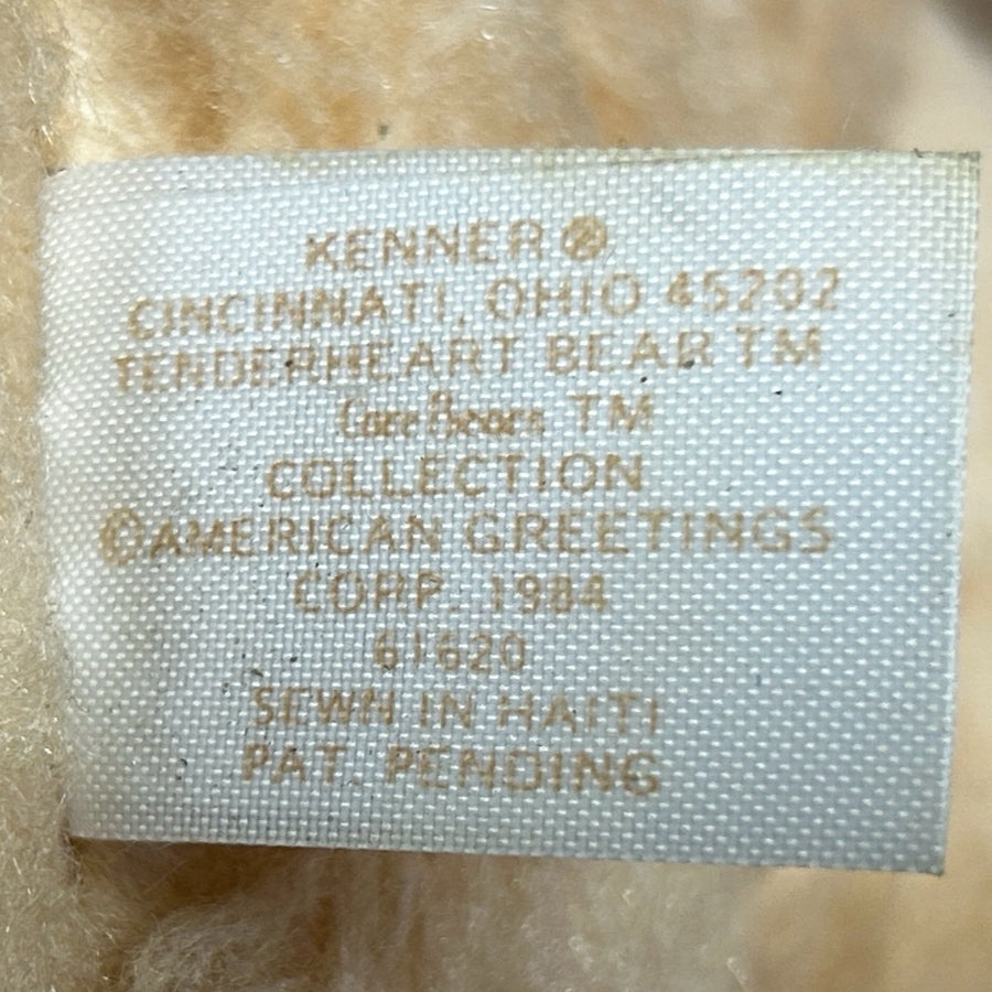 Kenner Care Bears Tenderheart Bear Jumbo 36" Plush Giant American Greetings 1984 | Finer Things Resale