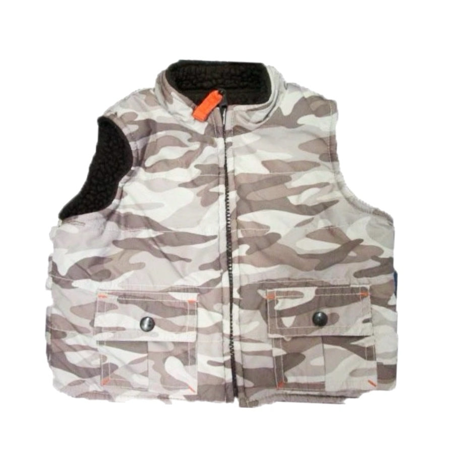 GAP reversible camouflage winter vest SIZE 6-12 MONTHS
