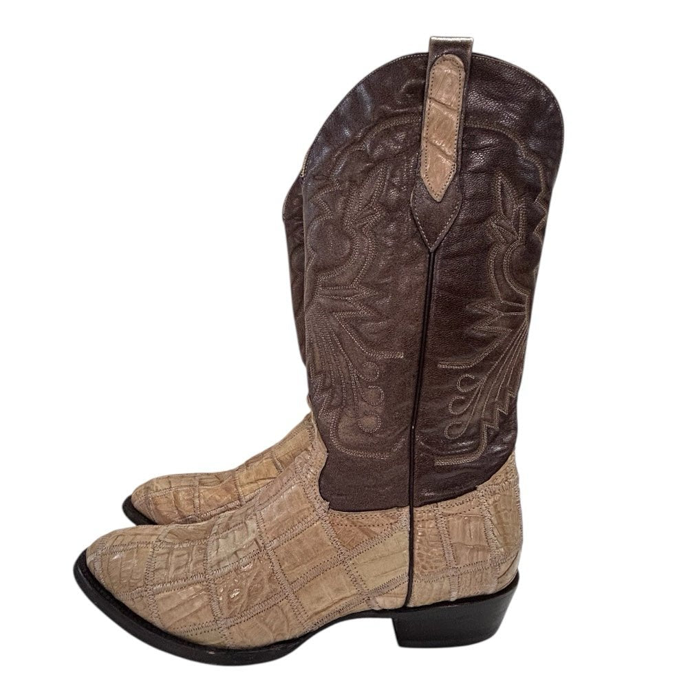 Corral Boots Exotic Alligator Inlay Cowboy Western Boots  SIZE 11 D | Finer Things Resale