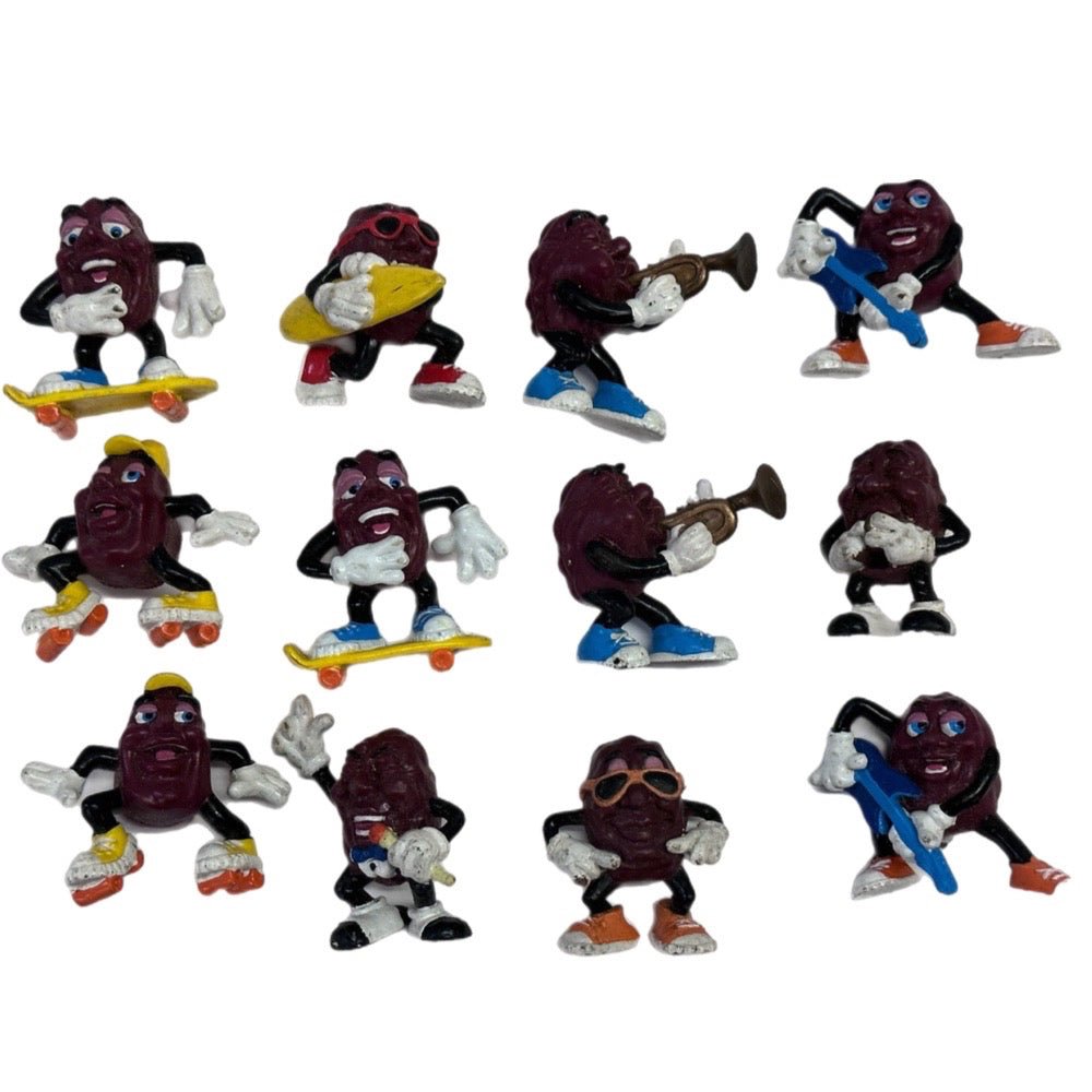 California Raisins action figures Lot of 12 Applause Hardees VINTAGE 1980's | Finer Things Resale