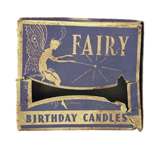Fairy Birthday Candles EMPTY box Emery Industries VINTAGE 1960's | Finer Things Resale