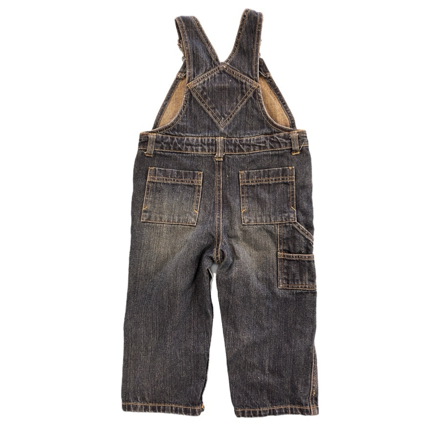 Vintage Gymboree Polar Bear Denim Overalls  Embroidered Bear Y2K Boys 2T