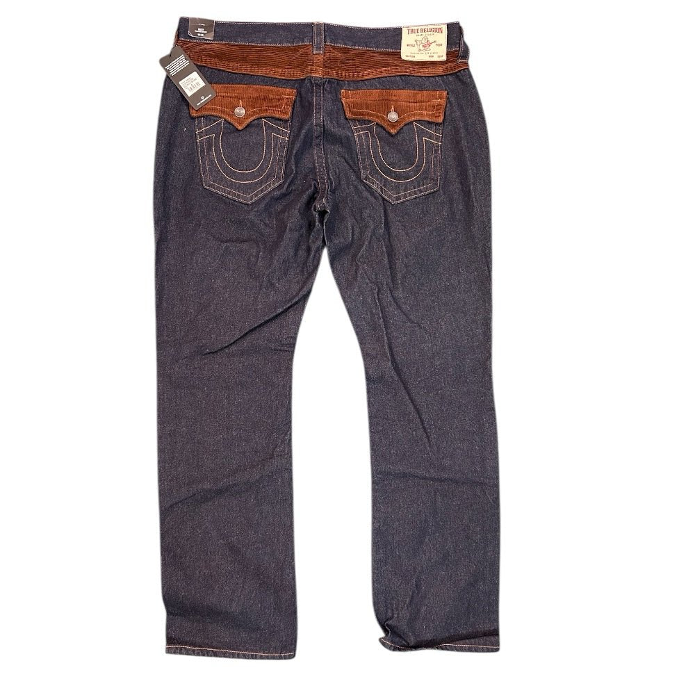True Religion Ricky Relaxed Straight Corduroy Trim Jeans SIZE 40x34  NWT! | Finer Things Resale