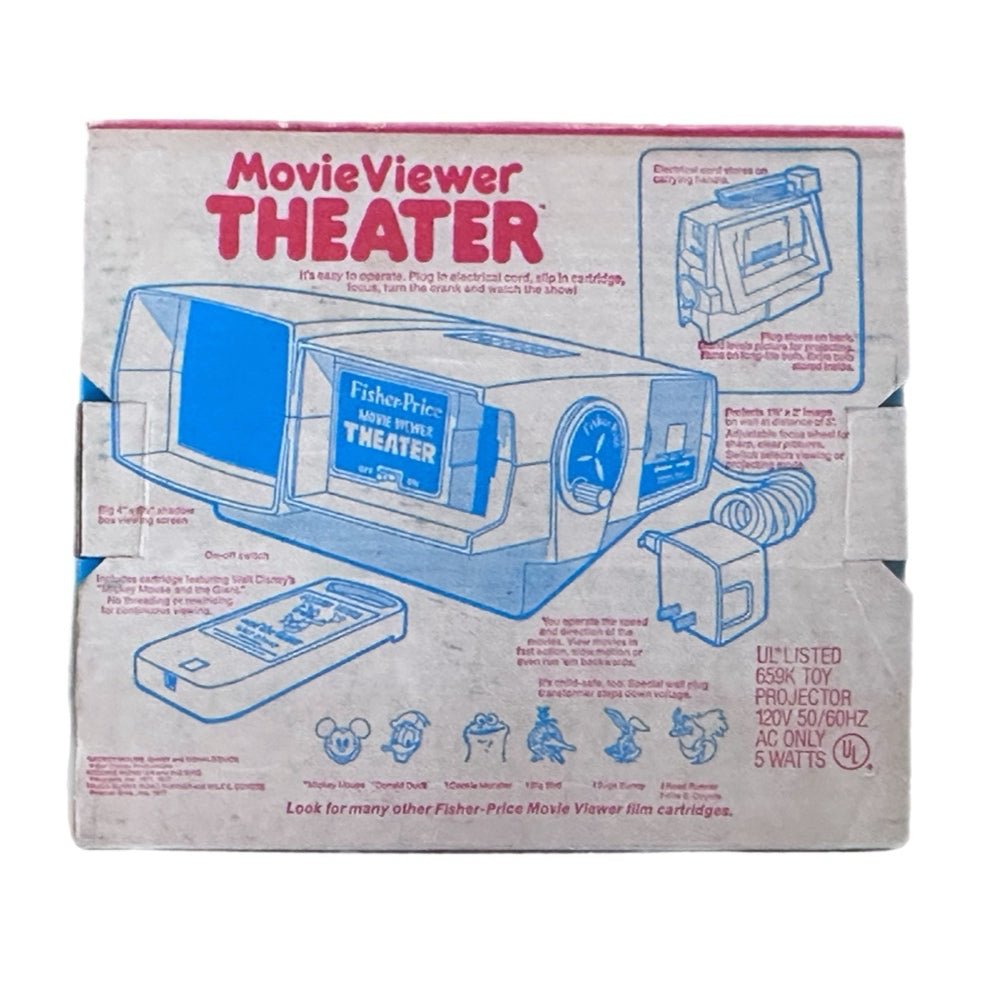 Fisher Price Movie Viewer Theater 2 cartridges Original Box VINTAGE 1977 Works! | Finer Things Resale