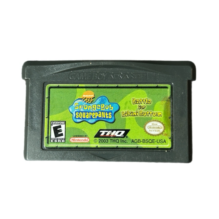 Spongebob Squarepants Battle for Bikini Bottom Nintendo Game Boy Advance 2003