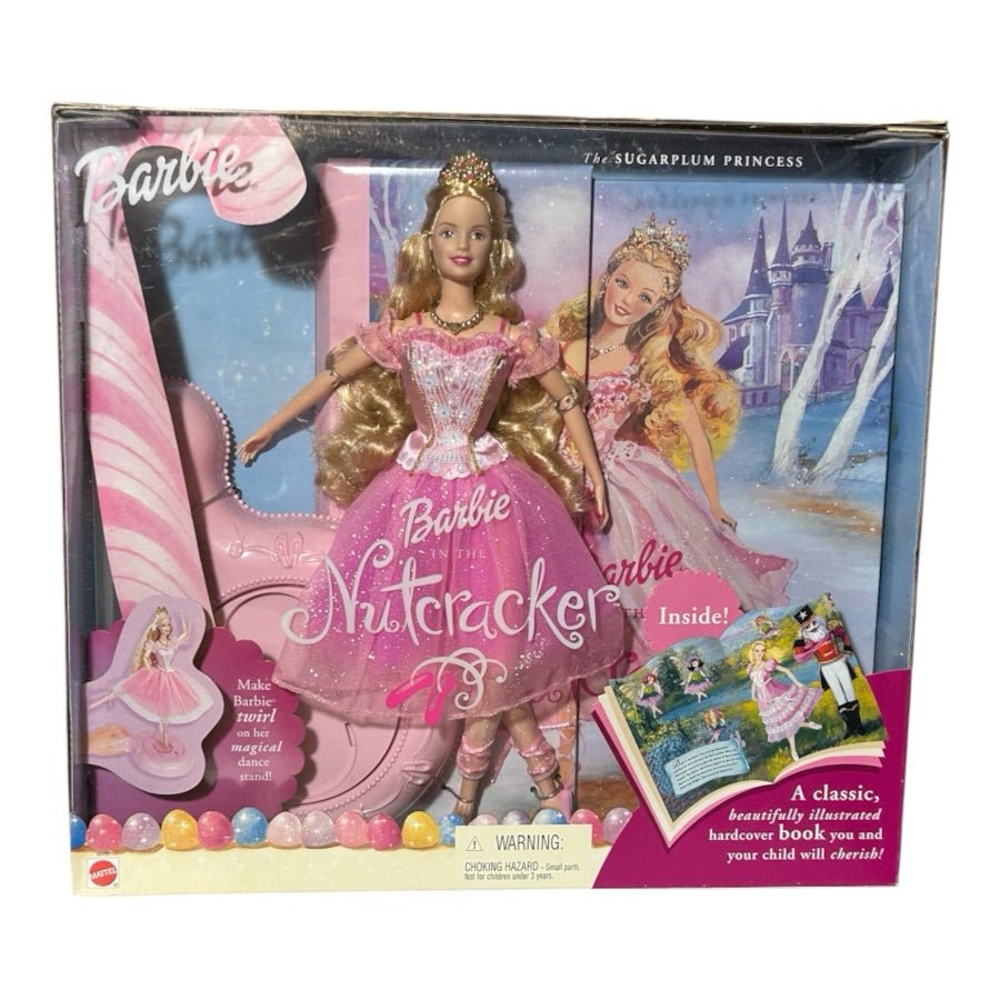 2001 Barbie Nutcracker Sugarplum Princess Doll & Book Mattel 50791 NEW! NRFB | Finer Things Resale