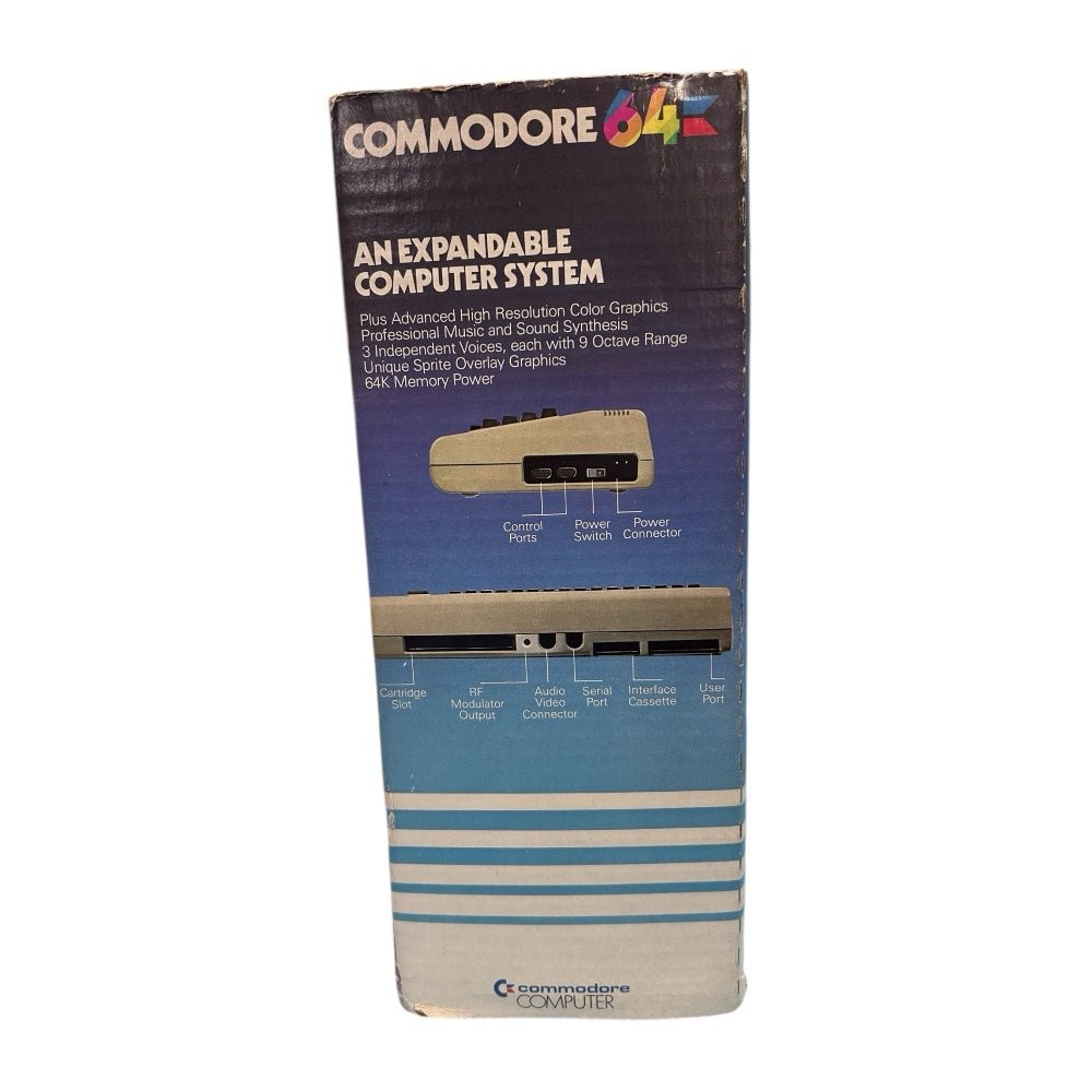 Commodore 64 Personal Computer with power cord in Original Box Matching SN | Finer Things Resale