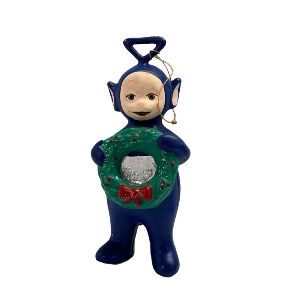 Teletubbies Tinky Winky Christmas ornament Wreath Ragdoll VINTAGE 1999 Lot of 2 | Finer Things Resale