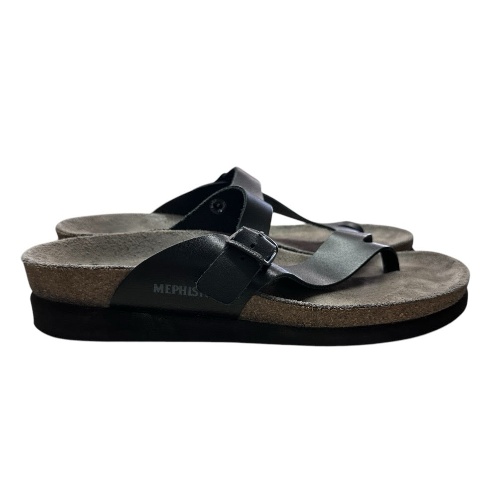 Mephisto Helen Classic Slip On Leather Sandals SIZE 7.5 (38) | Finer Things Resale