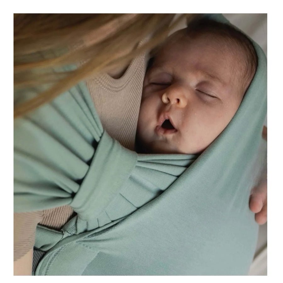 Boba Bliss Baby Wrap 2-in-1 Hybrid Carrier Sea Mist NEW! | Finer Things Resale