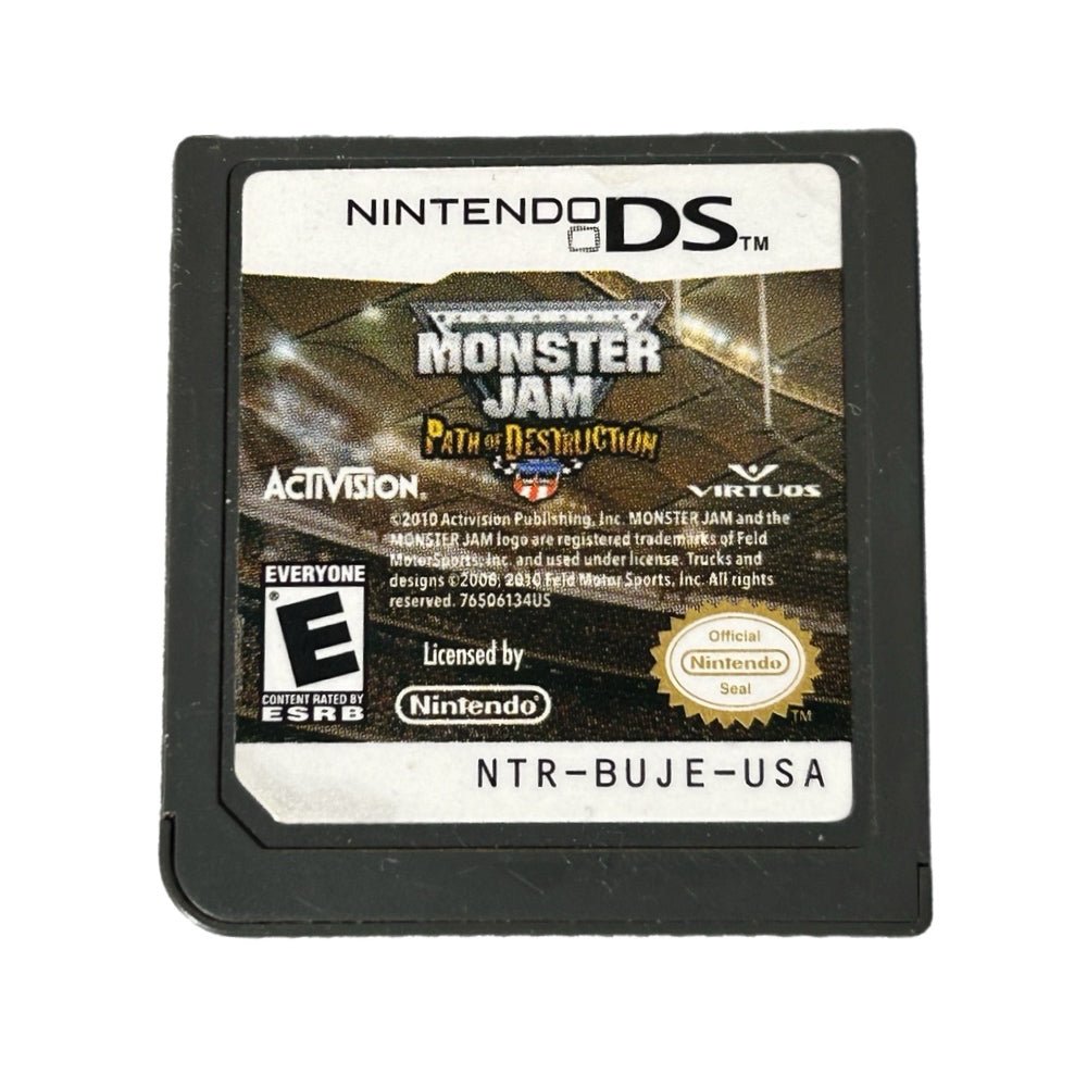 Monster Jam Path of Destruction Nintendo DS game Activision 2010 | Finer Things Resale