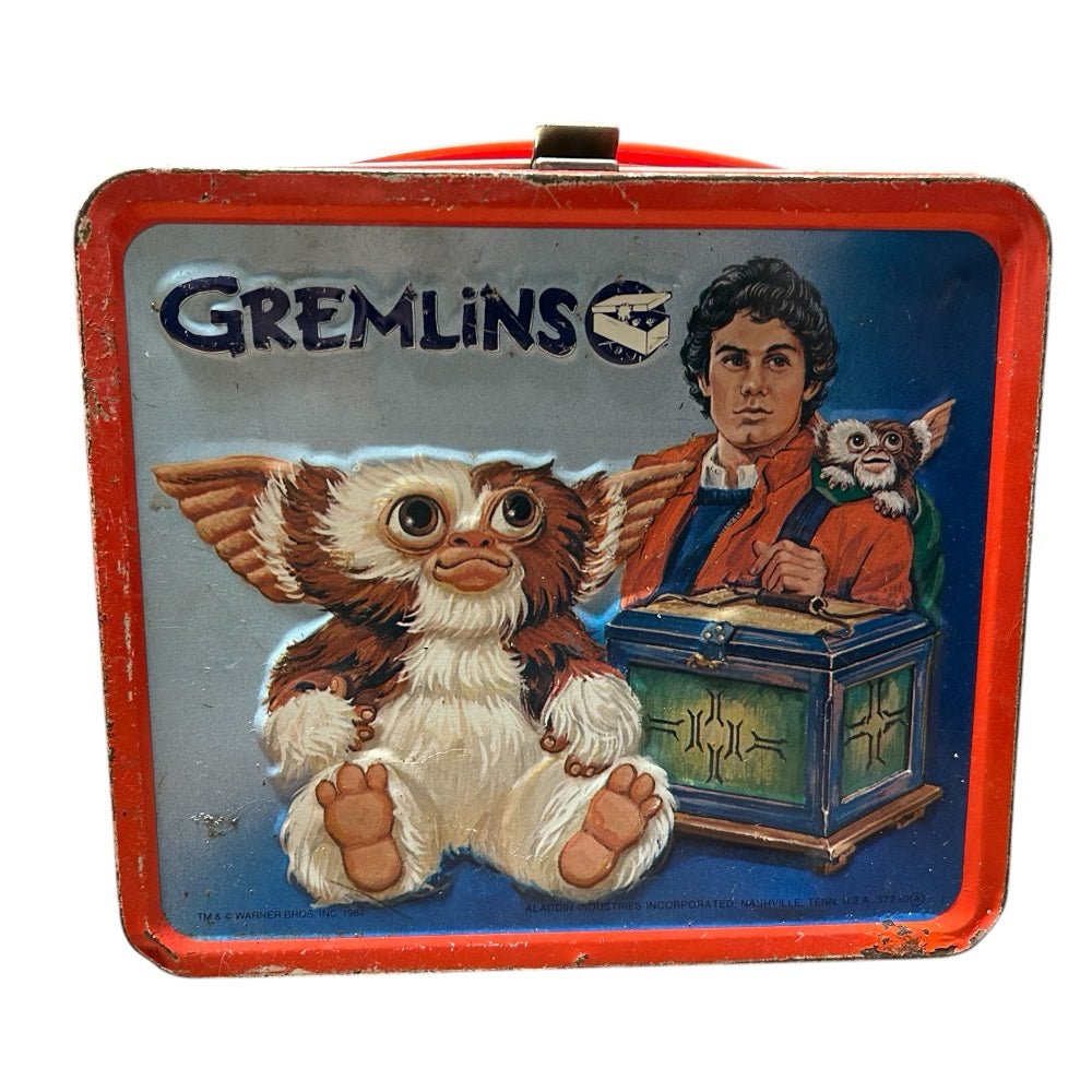 Gremlins Gizmo Metal Lunchbox Warner Bros Aladdin VINTAGE 1984 | Finer Things Resale