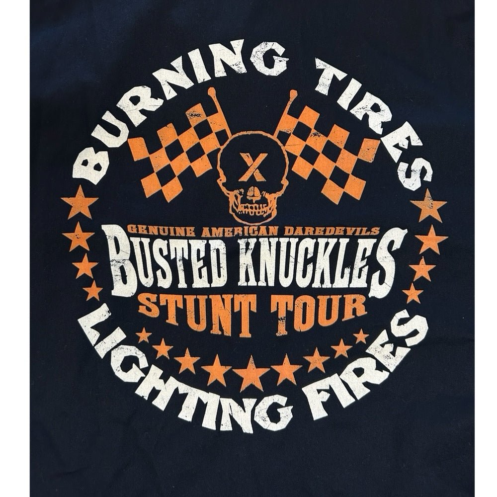 Dickies Busted Knuckles Stunt Tour Work Shirt Mechanic Skull SIZE 2XL | Finer Things Resale