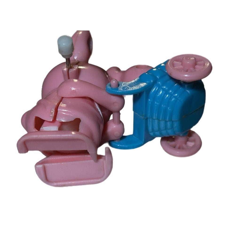 Vintage Easter Unlimited Wind-Up Pink Bunny Rabbit Mom Stroller Toy | Finer Things Resale
