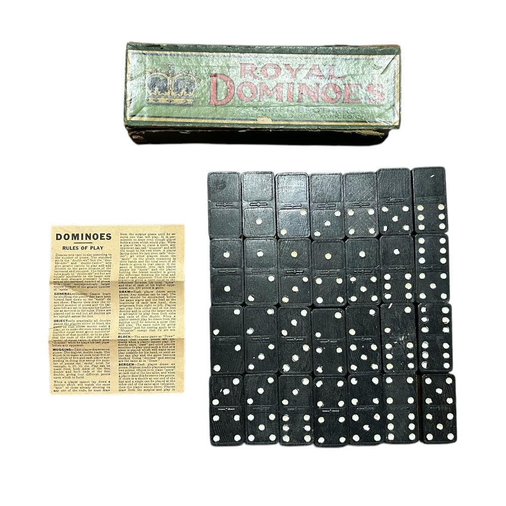 Parker Brothers Royal Dominoes Game VINTAGE 1940's